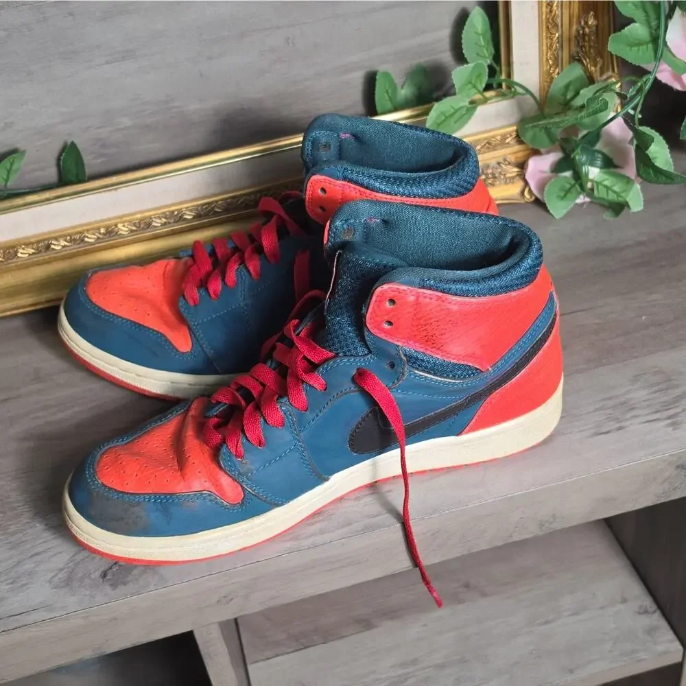Nike Air Jordan 1 Retro High 'Russell Westbrook' 8.5 Teal And Orange